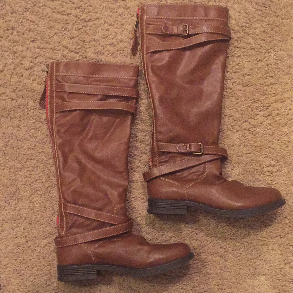 Tall tan boots